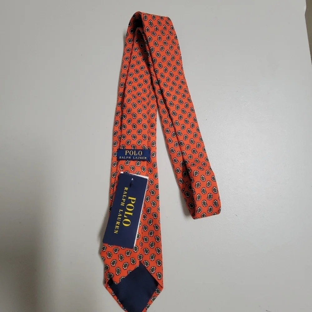 Polo Ralph Lauren NWT Tie 100% Wool Made In Italy.